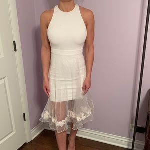 Bebe white dress